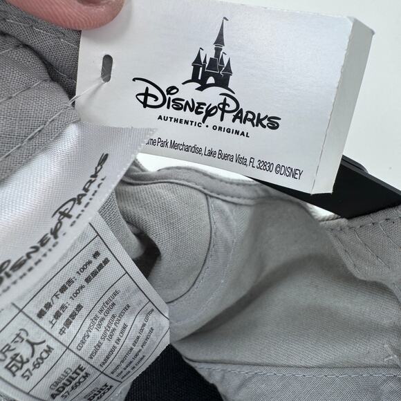 Disney Parks Mickey Mouse Snapback Cap Casual Ombre Gray Black Unisex One Size - Picture 10 of 12